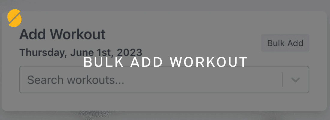 Cover Image for Bulk Add Workout